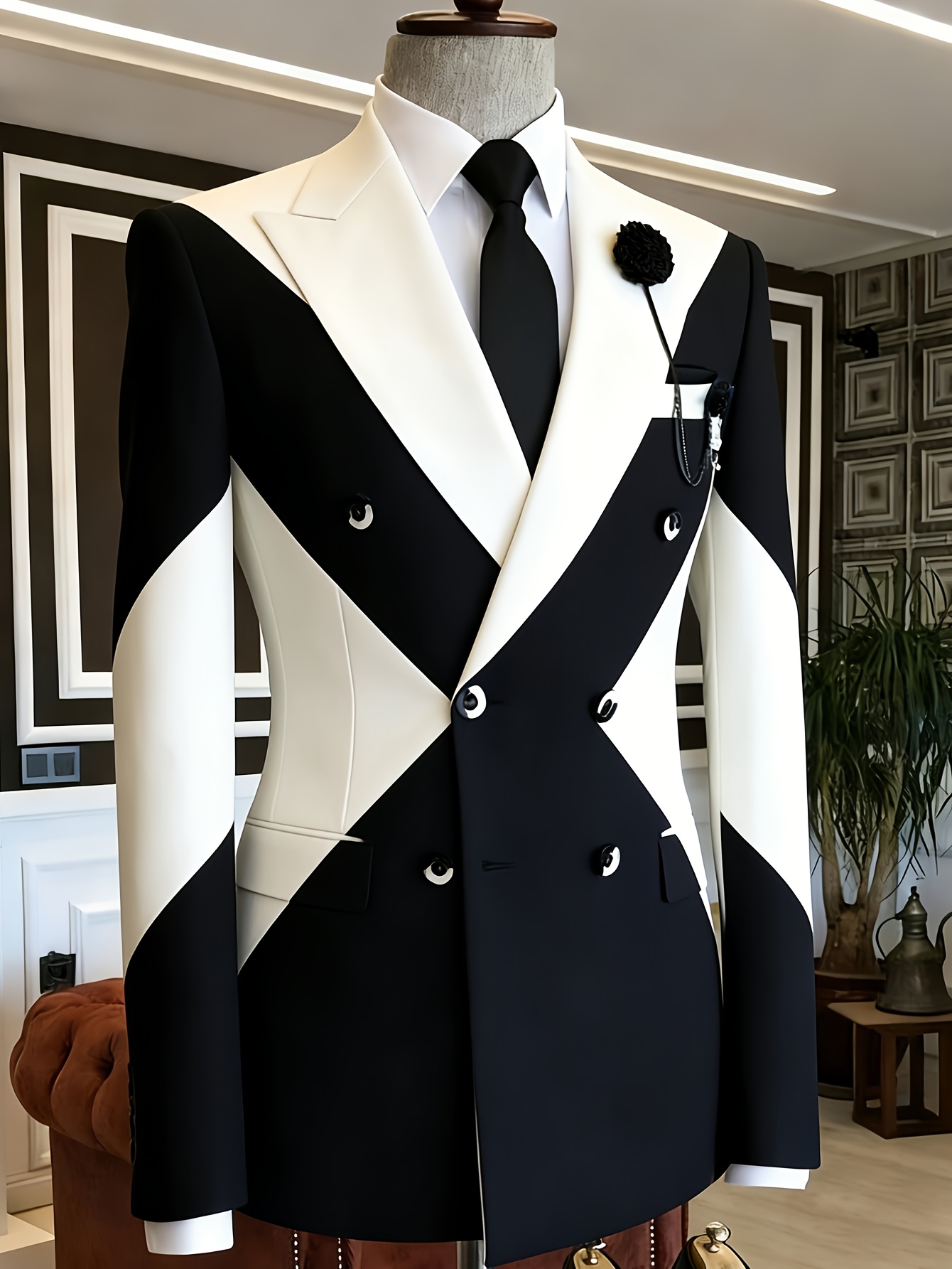Jack Men'S Grooming - Men Business Casual Blazer Color Block