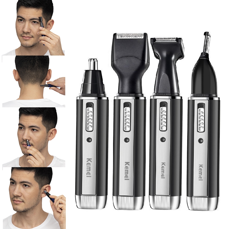 Men'S Grooming Nose And Ear - Kemei Rechargeable Electric All In One