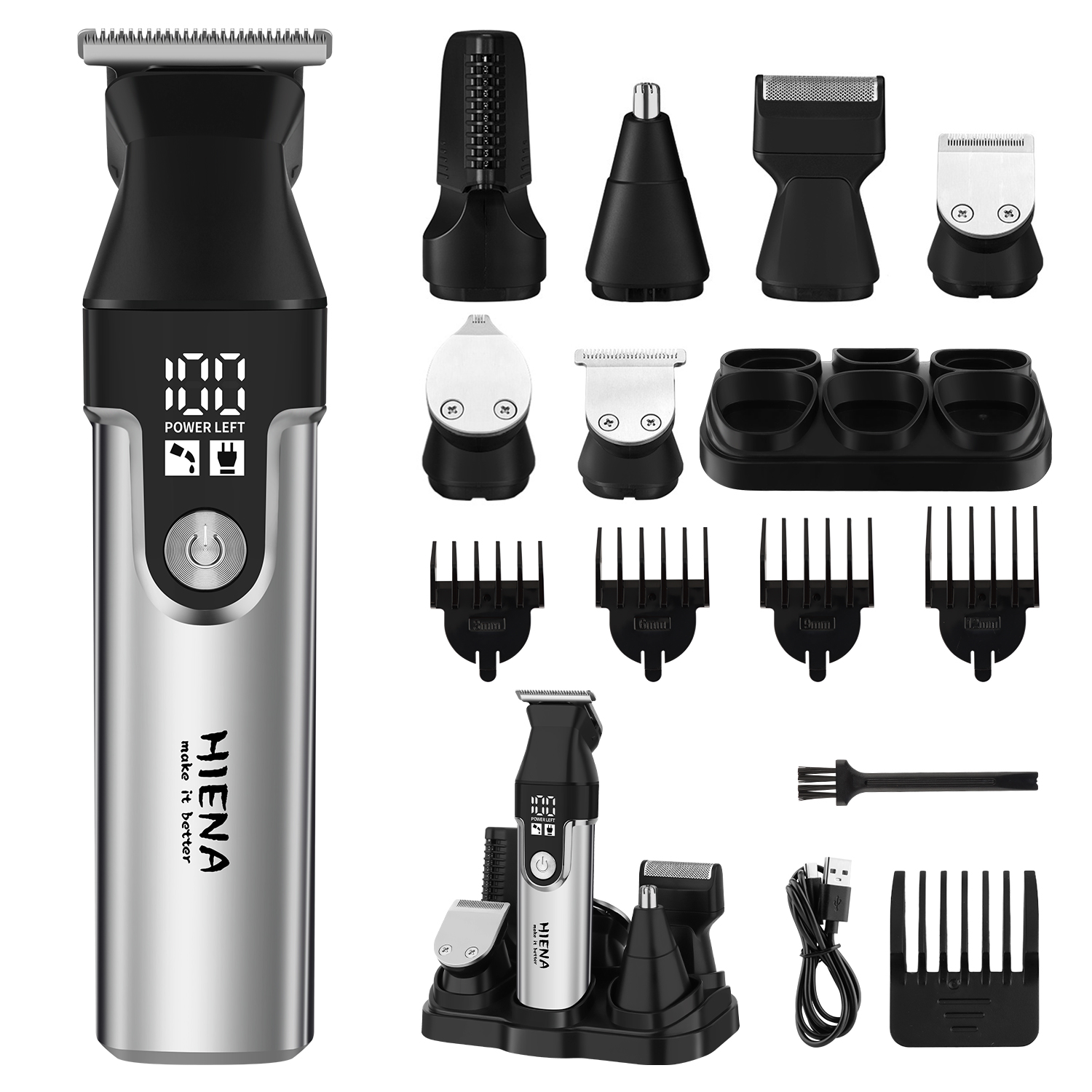 Men'S Grooming Nose And Ear - HIENA Professional Multifunctional Hair Clipper Set,