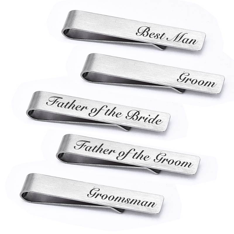 Men'S Grooming Brush - 1 Piece Men's Tie Clip Stainless