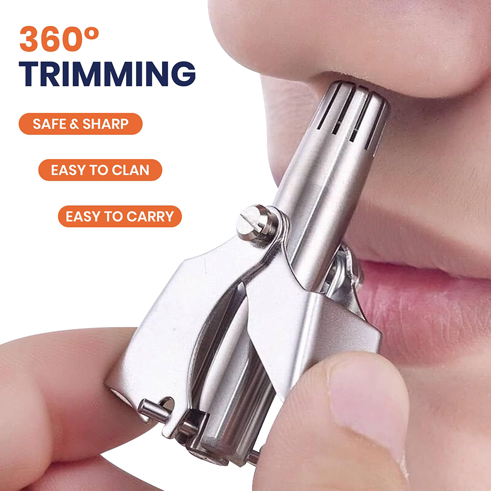 Men'S Grooming Nose And Ear - Portable Stainless Steel Manual Nose Ear