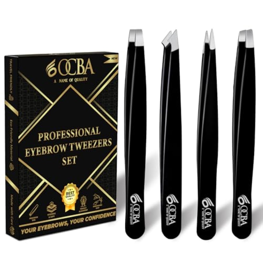 Men'S Grooming Facial - 4 Pcs Tweezers for Facial Hair