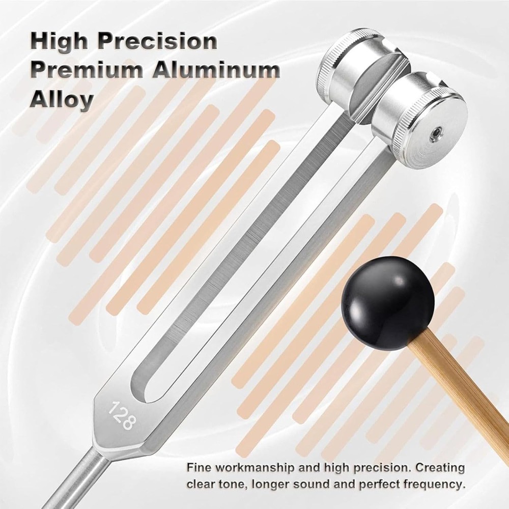 128Hz Tuning Fork Set - Stainl - Ear Wax Remover 评论和价格