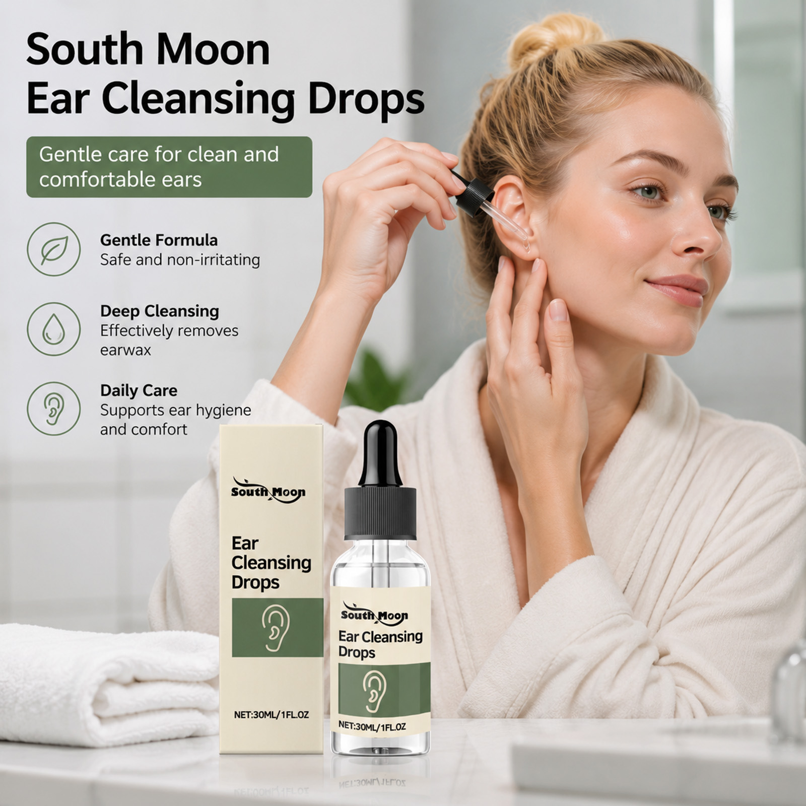 Ear Cleansing Drops Gentle Ear - Ear Wax Remover 评论和价格