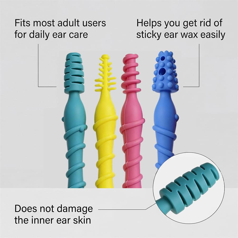 4Pcs Soft Silicone Ear Wax Rem - Ear Wax Remover 评论和价格