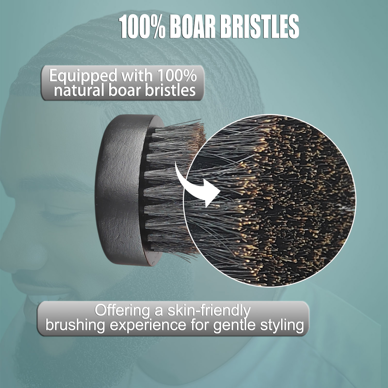 Round Beard Brush for Men – 10 - Men'S Grooming Brush 评论和价格