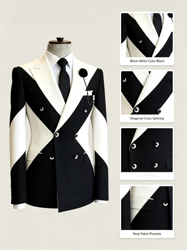 Men Business Casual Blazer Col - Jack Men'S Grooming 评论和价格