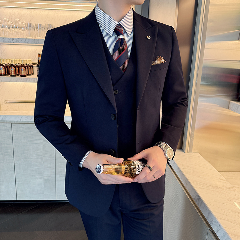 Slim-Fit Three-Piece Set Korea - Men'S Grooming And Style 评论和价格