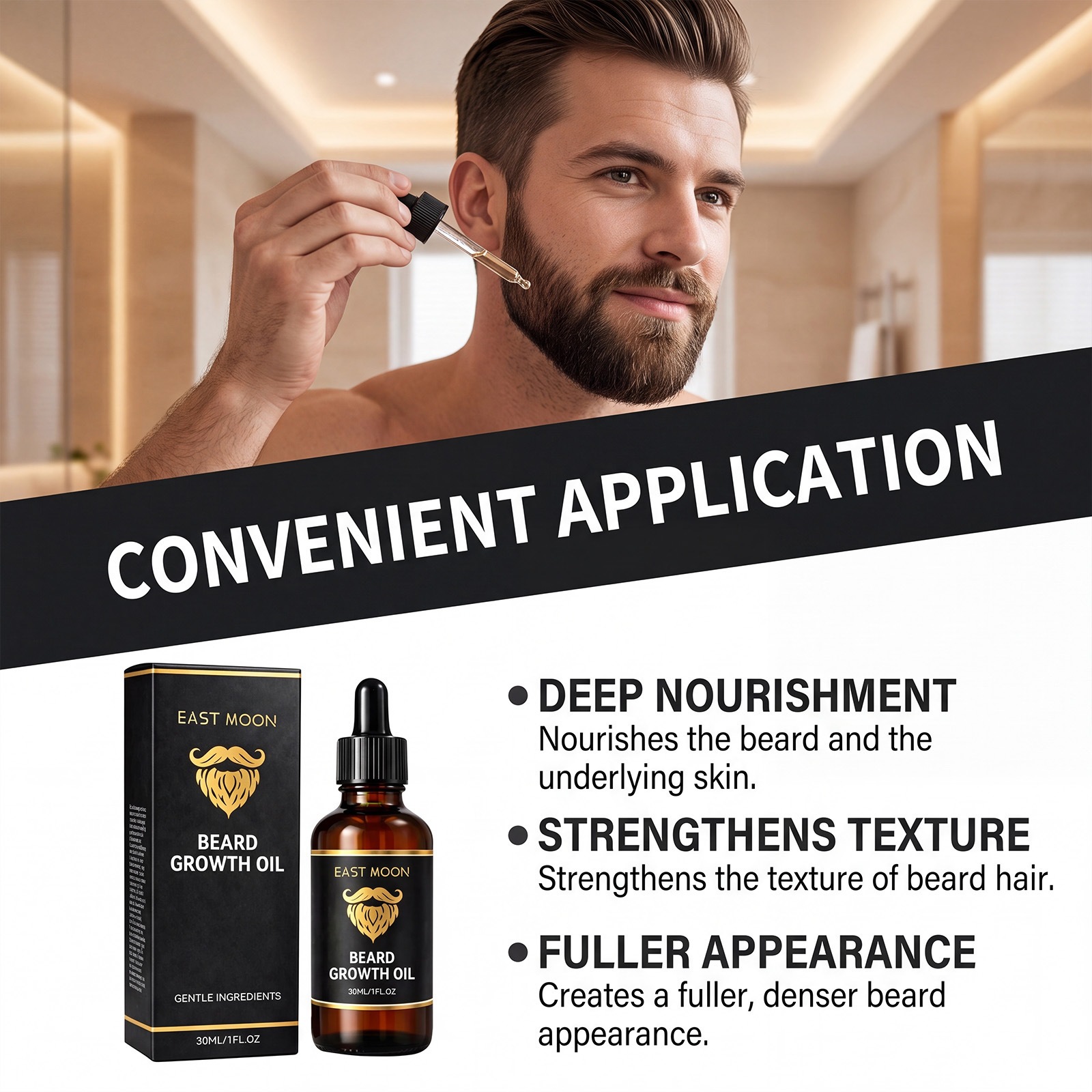 East Moon Beard Growth Oil For - Men'S Grooming Tonic 评论和价格