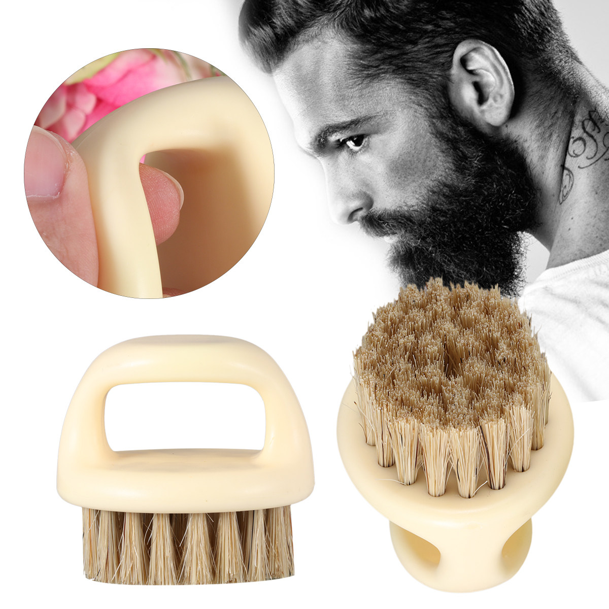 2Pcs Beard Brush Set for Men P - Men'S Grooming Brush 评论和价格
