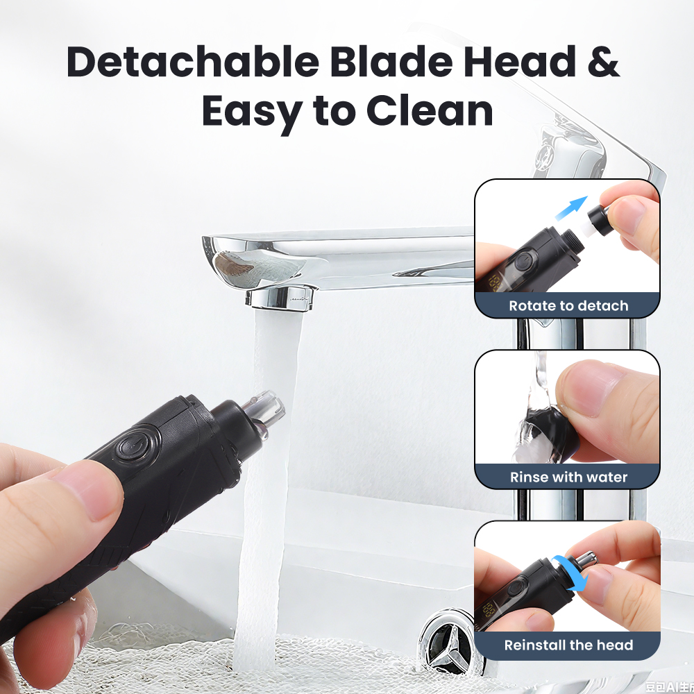 Rechargeable Nose Hair trimmer - Men'S Grooming Nose And Ear 评论和价格