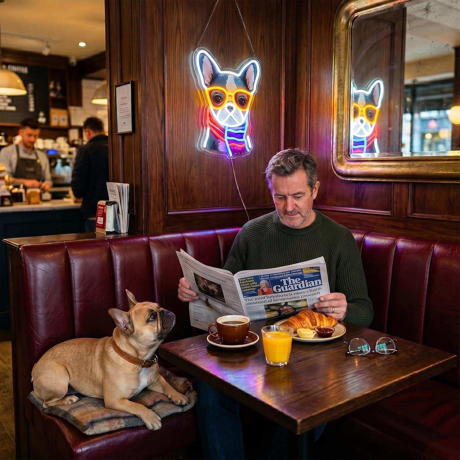 French Bulldog Neon Sign Dimma - Men'S Grooming Dc 评论和价格