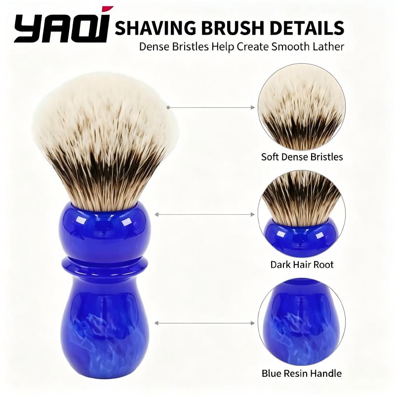 YAQI Premium Shaving Brush Blu - Men Grooming Hygiene 评论和价格
