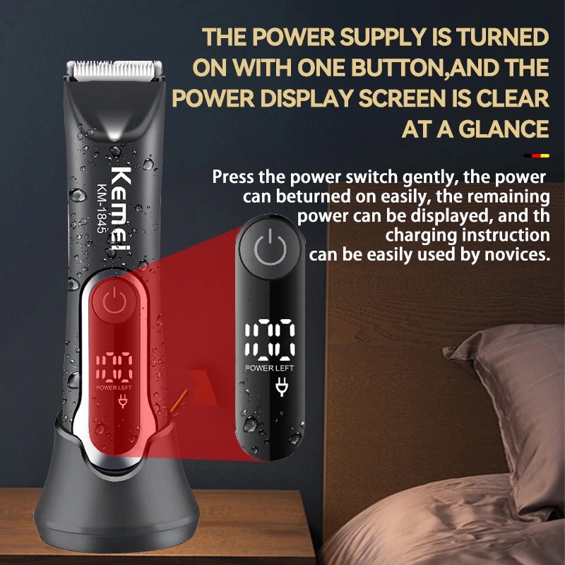 Kemei Groin Hair Trimmer Men E - Men Grooming Hygiene 评论和价格
