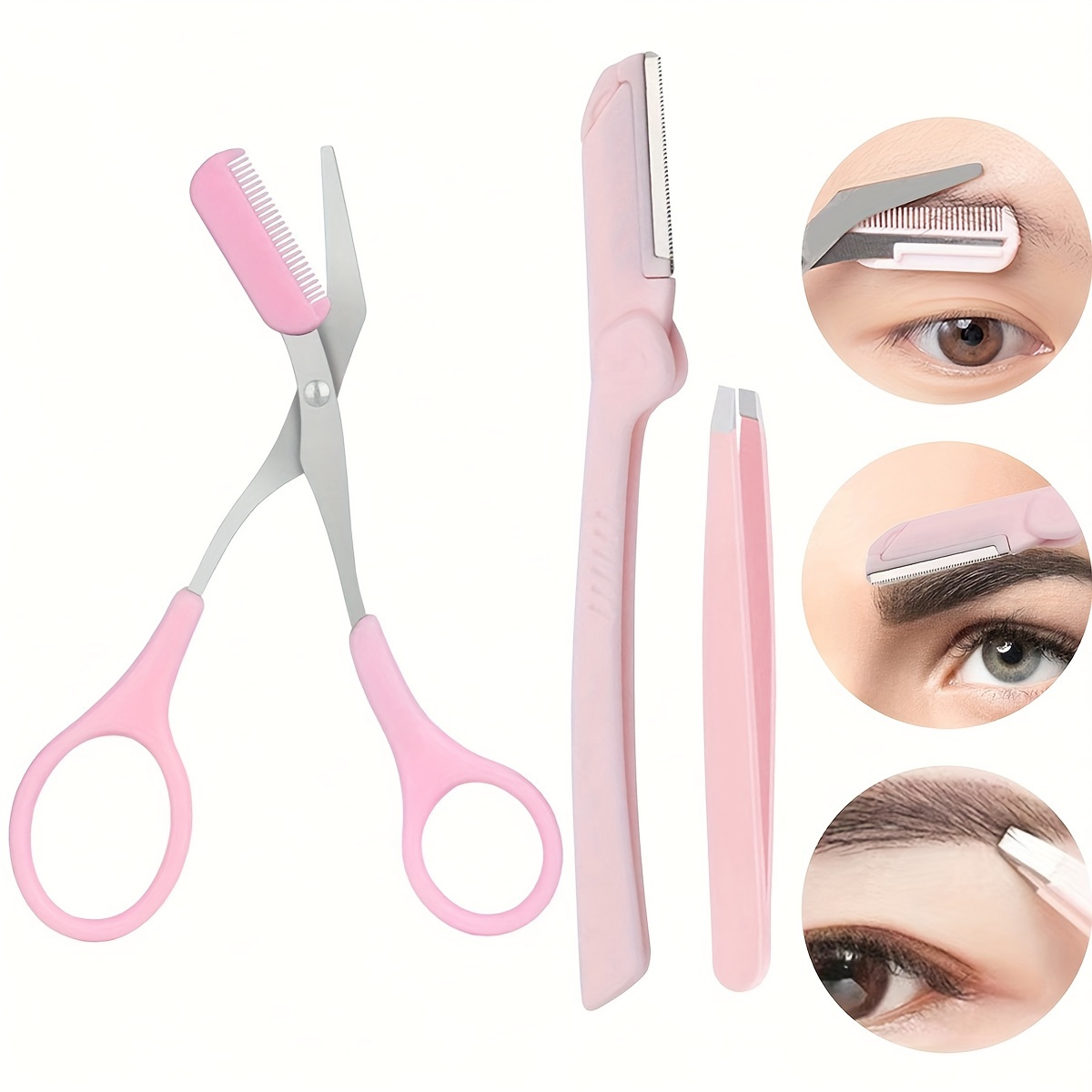 3pcs Set Eyebrow Kit For Women - Grooming Men'S Eyebrows 评论和价格